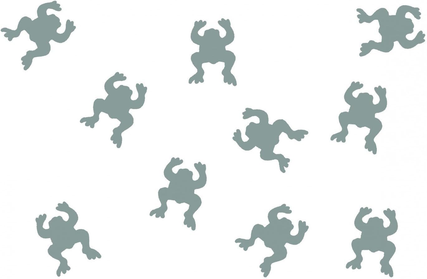 Miniblings 10X Patch Hotfix Iron On Motif 26mm Glossy Flex Frog Children, Color:Grey