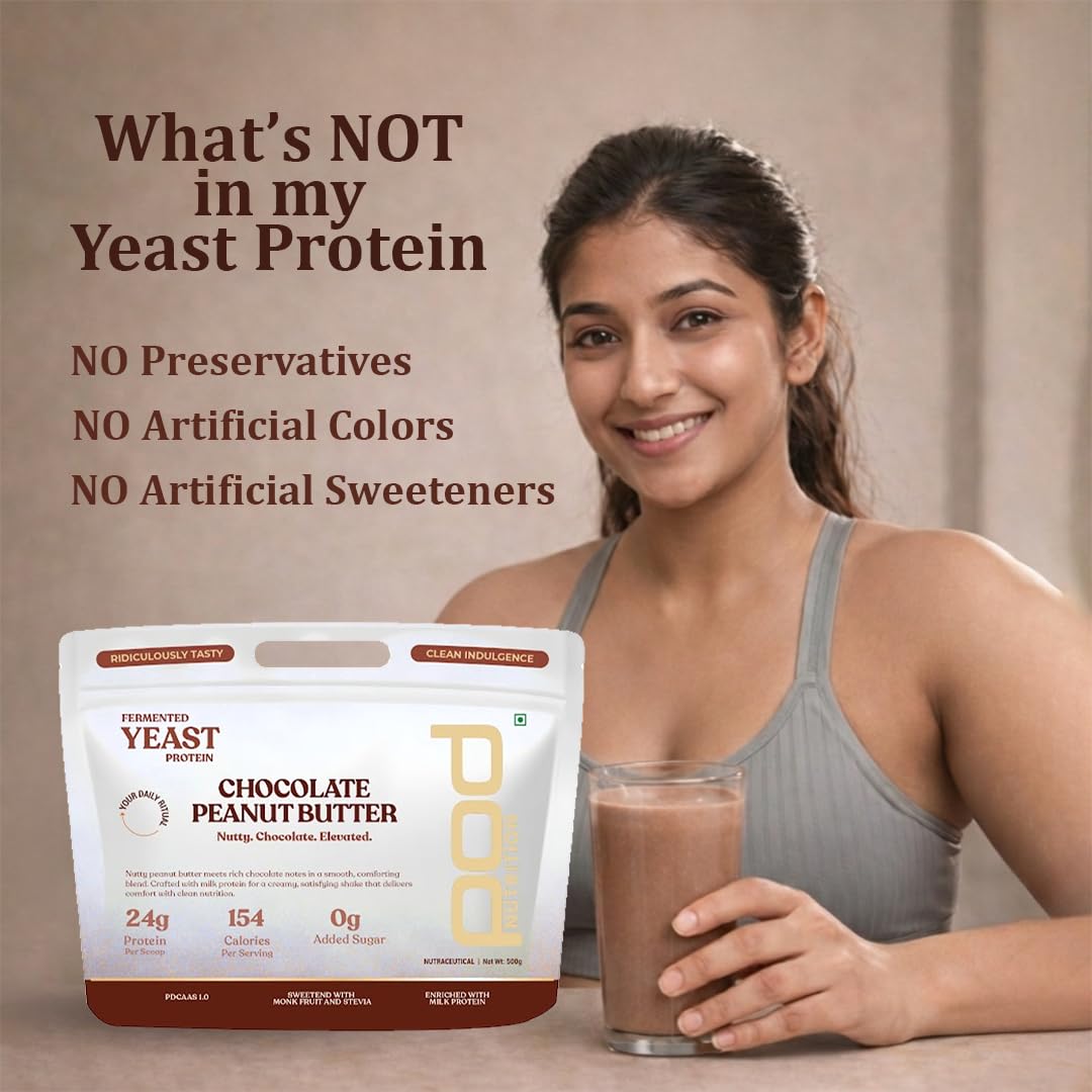 Yeast Protein Powder – Chocolate Peanutbutter | 24g Protein per Serving | Fermented Yeast Protein | 0g Added Sugar | Monk Fruit & Stevia | Plant-Based Protein Alternative | 500g — Amazon image 8