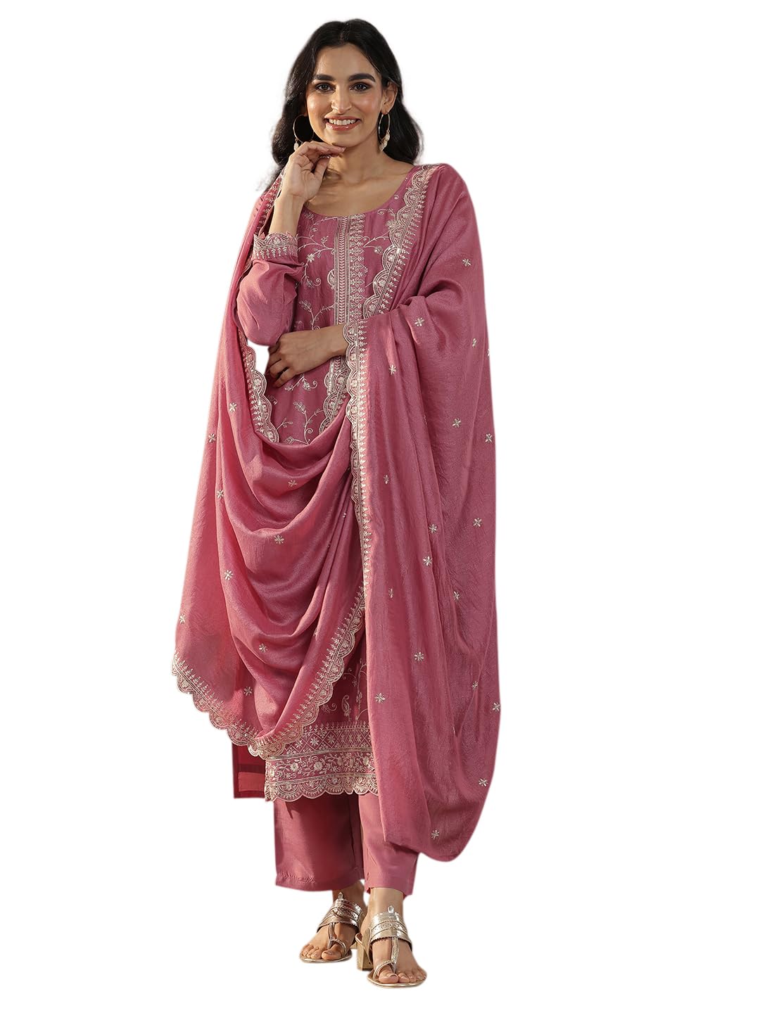 libas Women's Silk Blend Kurta Set-picture-17