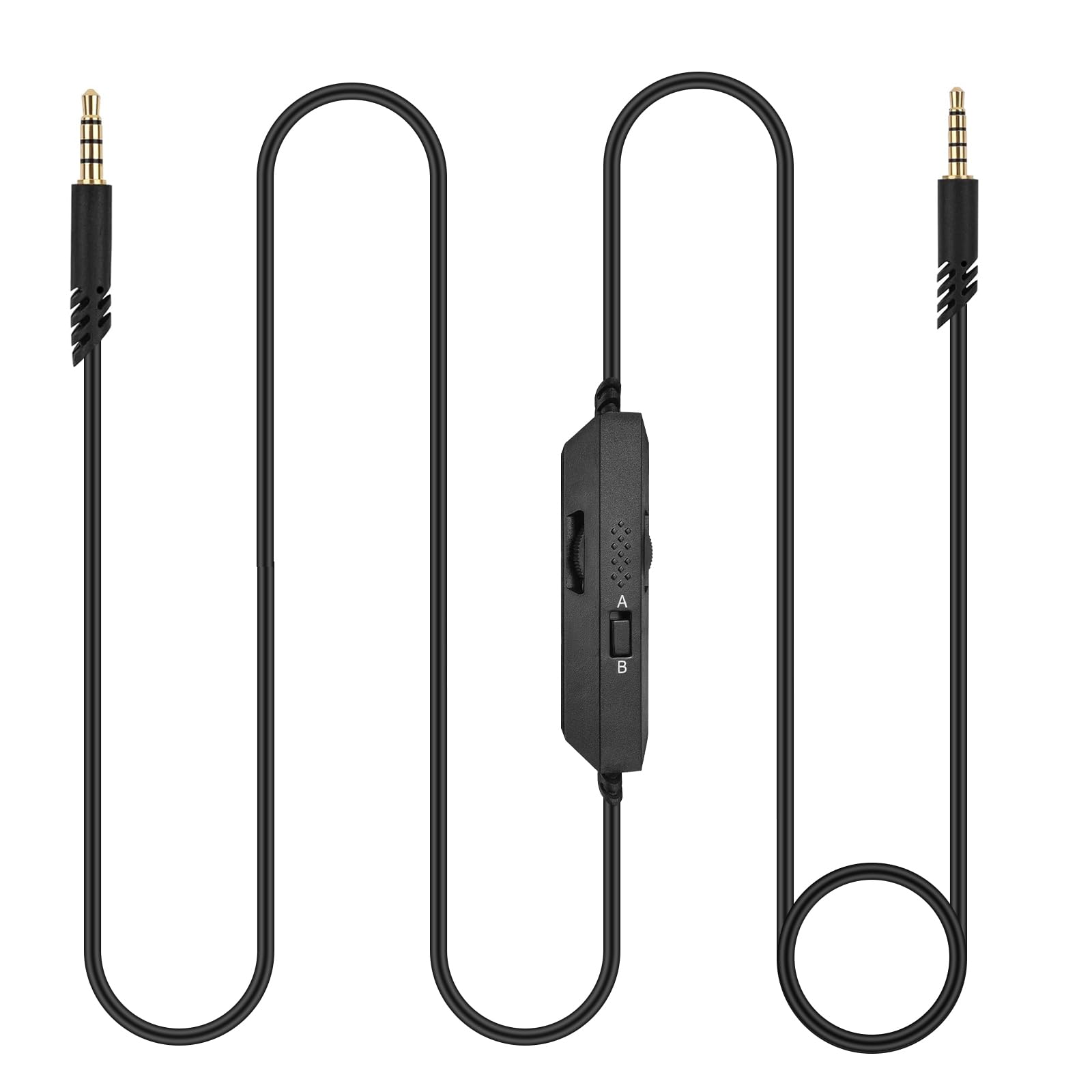 A40 Headset Cable Compatible with Astro A50, A40, A40 TR, A30, A10 Headset Cable for Xbox One, PS4, PC with Inline Mute & Volume Control, 6.6ft