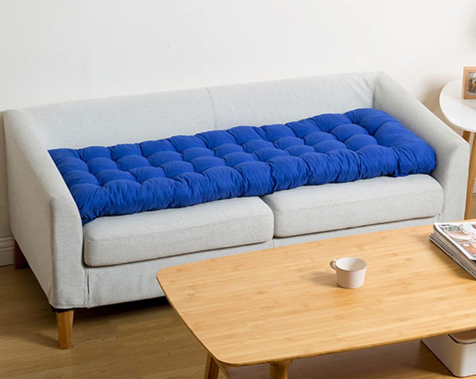 Cuscino spesso per panca da esterno, per sedie a 23 posti, per interni ed esterni, rettangolare, per panchine da giardino, chaise longue e altalene, 120 x 50 cm