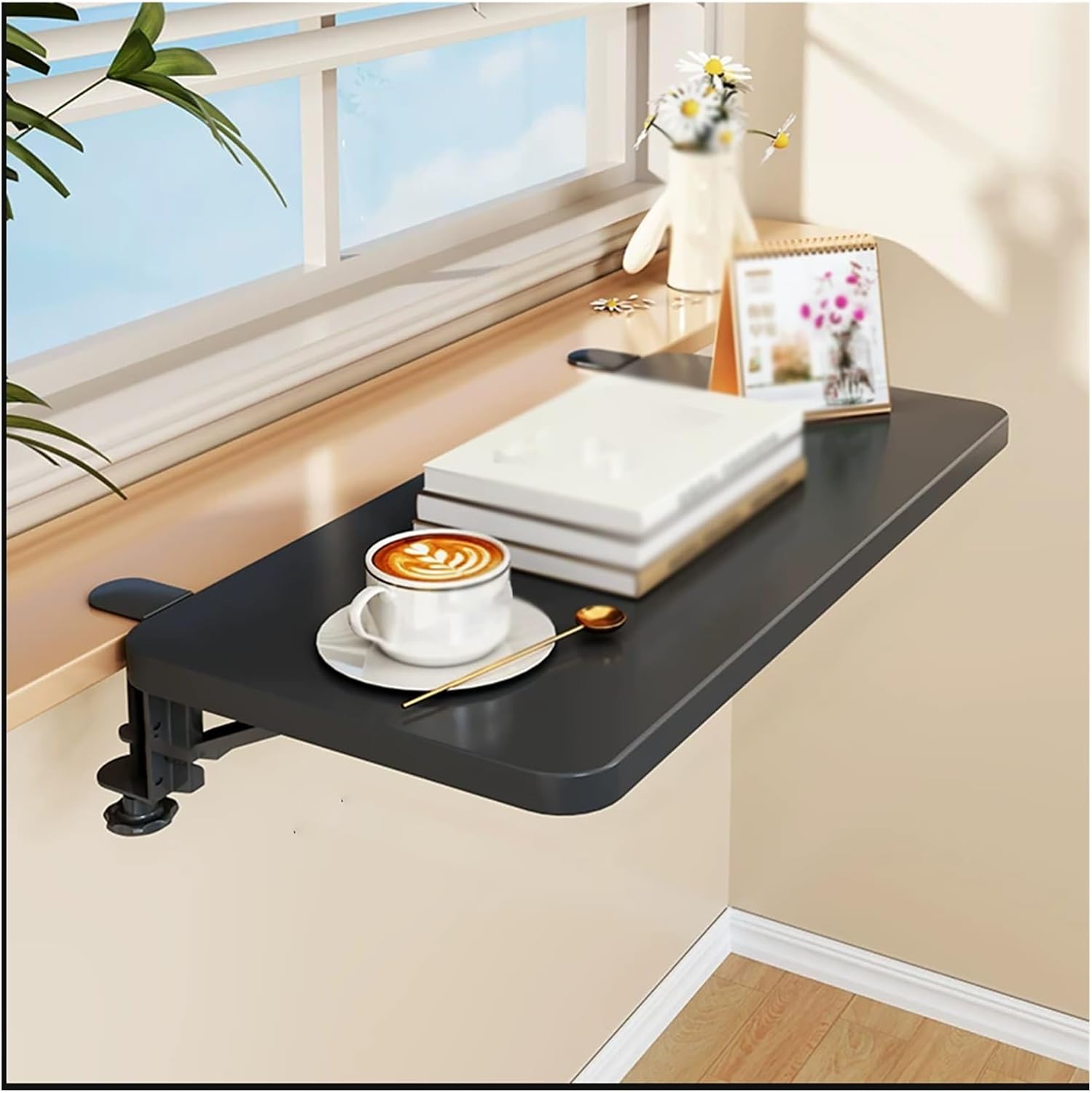 Desk Extender Tray, Wrist Support, Foldable Keyboard Extender For Desk, Table Mount For Sit Stand Desks, Clamp-on Desk Extender, Durable & Easy To Instal(White,20x40cm (7.9inx15.7in))