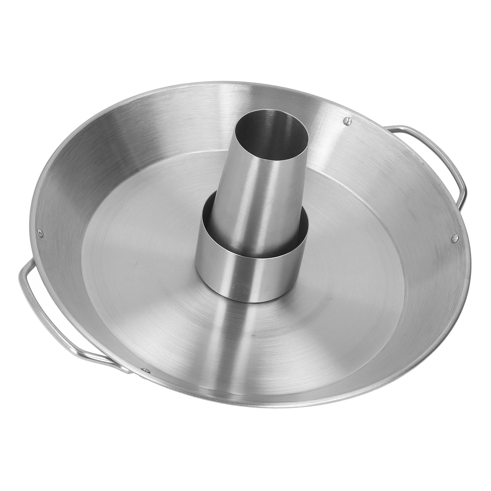 Buachois Teglia per arrostire pollo con lattina di birra, 32 cm, acciaio inossidabile 430