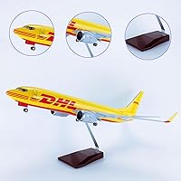 Vista 2 de Modelos de avión Delta DHL A380 C919 Grande 18.5 pulgadas Modelo de avión Jet Airplane Modelo de Resina Plano Fundida a Presión para Regalo