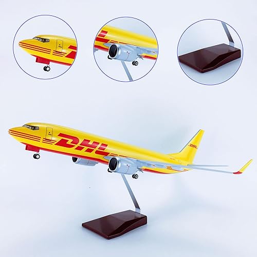 Miniatura 2 de Modelos de avión Delta DHL A380 C919 Grande 18.5 pulgadas Modelo de avión Jet Airplane Modelo de Resina Plano Fundida a Presión para Regalo de