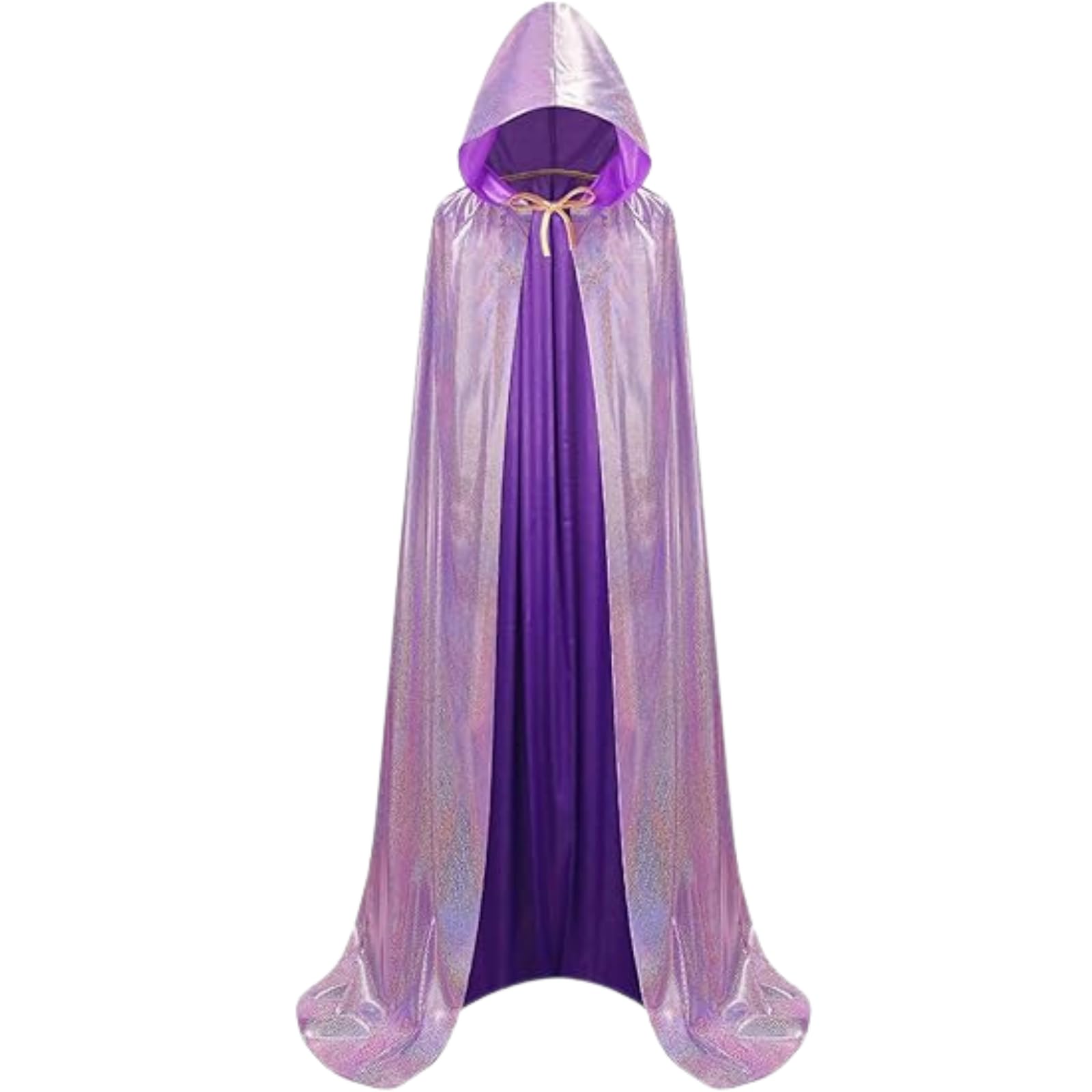 HAPNBCELE Adults Glittering Cape Glitter Hooded Cloak