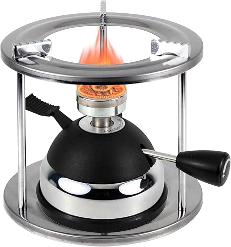 Miniatura 2 de BLUEFIRE Mini quemador de butano para mesa de café, sifón, sifón, soporte de horno y estante de montaje, cabezal de antorcha de cerámica a prueba de