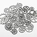 Czorange 100 Gram Mixed Color DIY Metal Steampunk Gears Charms Pendant Clock Watch Wheel Gear for Crafting Jewelry Making Accessory