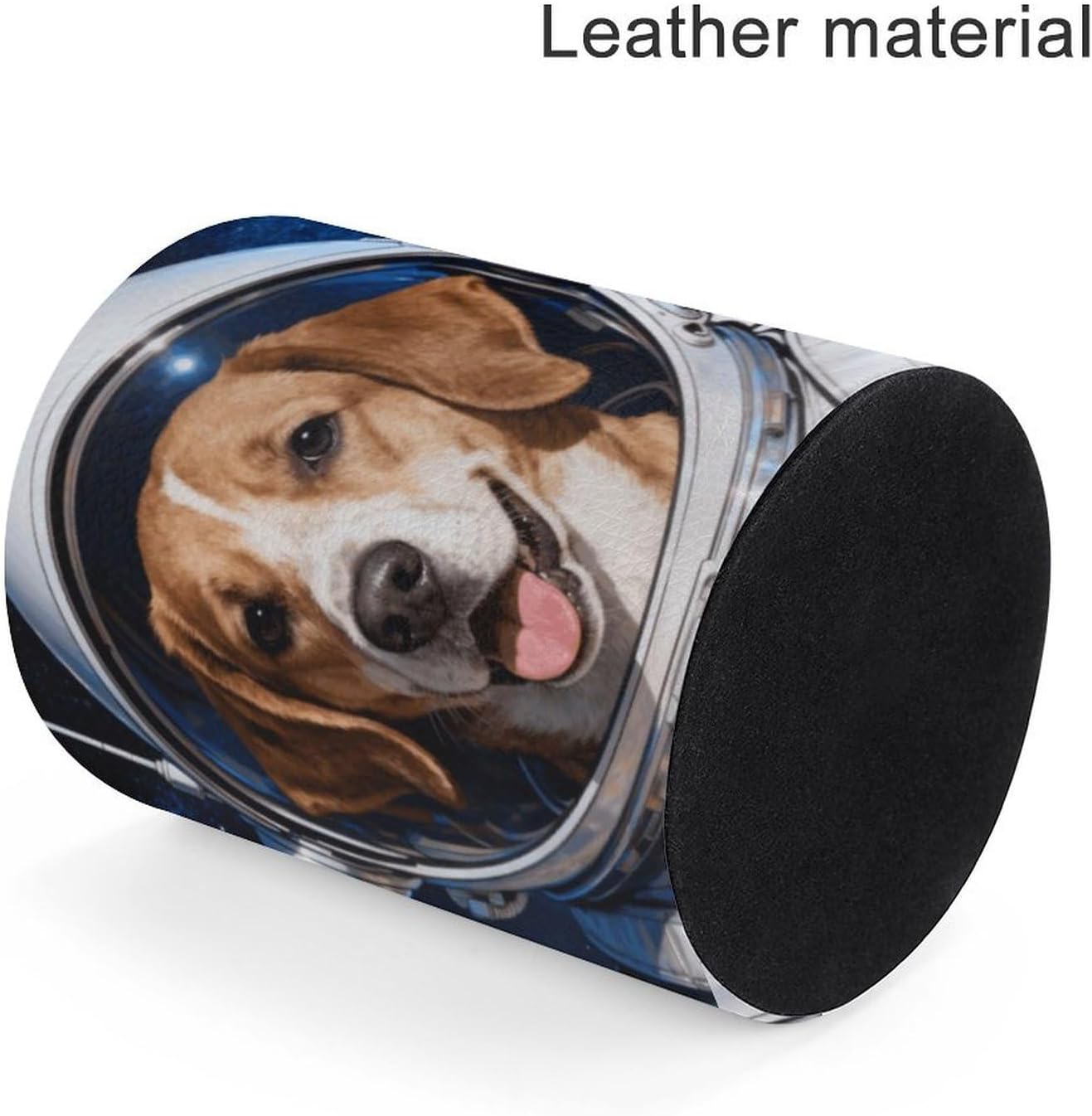 Round Pu Leather Pen Cup Holder for Office Desk Accessory image 4