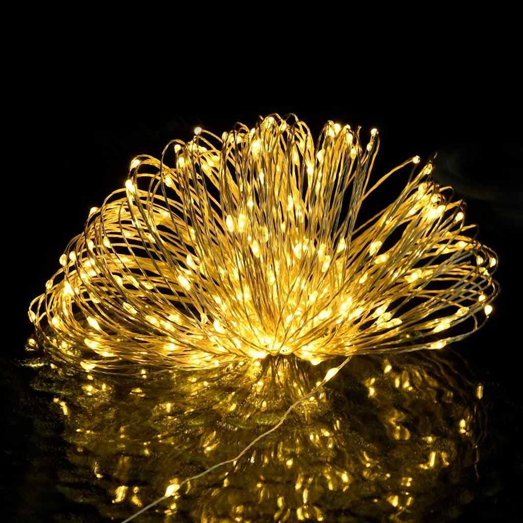 vidaXL LED String Lights, Christmas Lighting with 150 LEDs for Indoor Outdoor, Fairy Lights for Party Xmas Tree, Holiday Decoration, Warm White