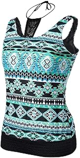 Casual Sexy V Neck Estampado Vientre Verde Tapa de Surf Surfing 410879