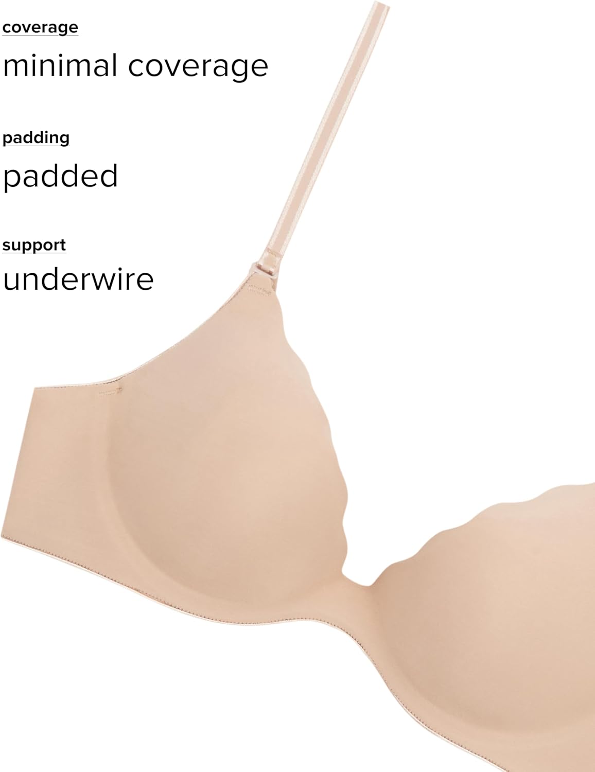 b.tempt'd Womens b.wow'd Convertible Wire Free Push Up Bra, 958287