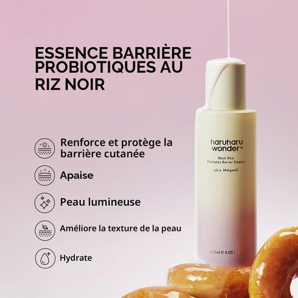 haruharu wonder Coffret Routine Barrière Probiotique avec essence barrière, brume NAD à 2% et crème aux 5 céramides