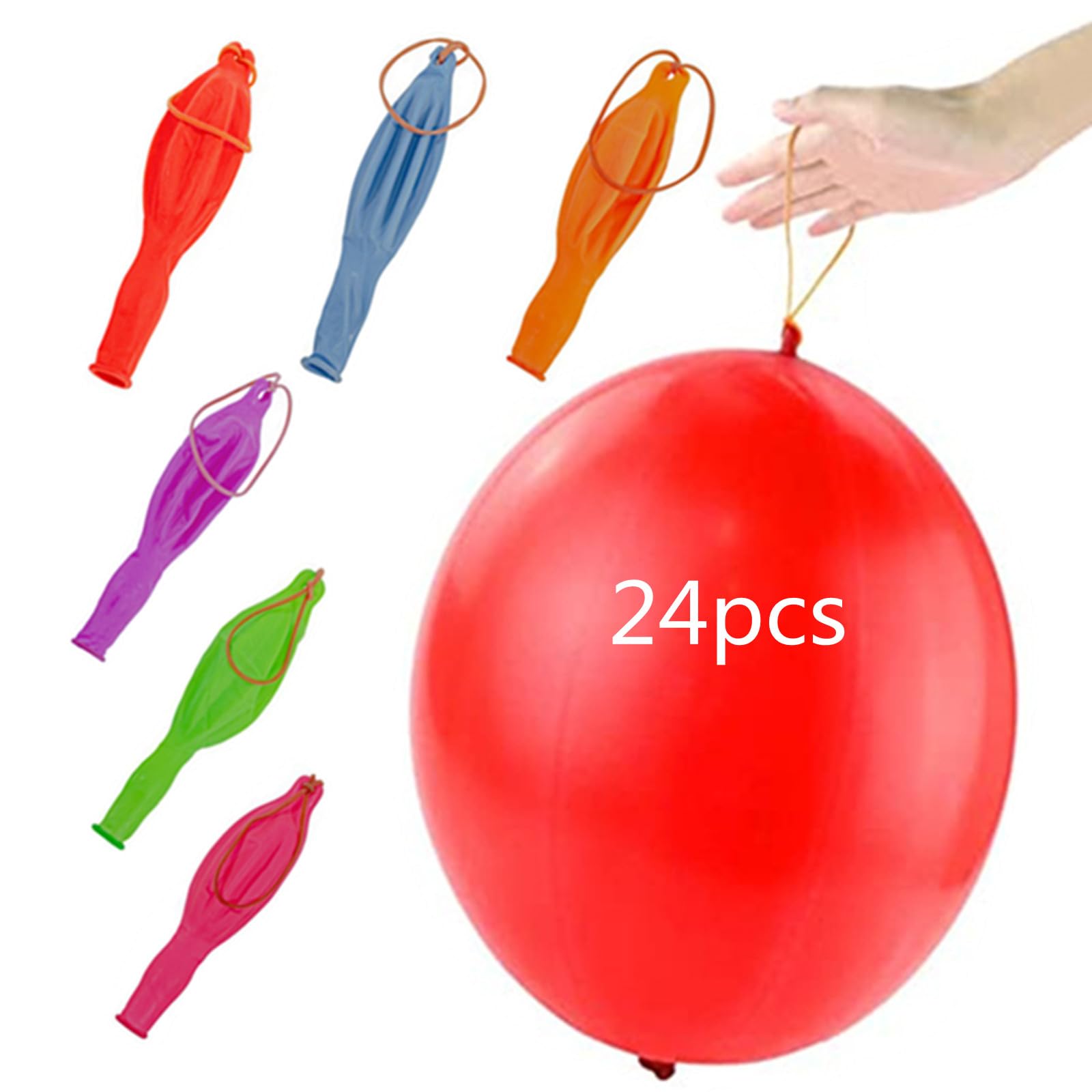 ZHIYE 24PCS Large Punch Balloons for Kids, 14" Heavy Duty Strong Punching Balloons Party Bag Fillers Ideal for Party Games Indoor or Outdoor Fun