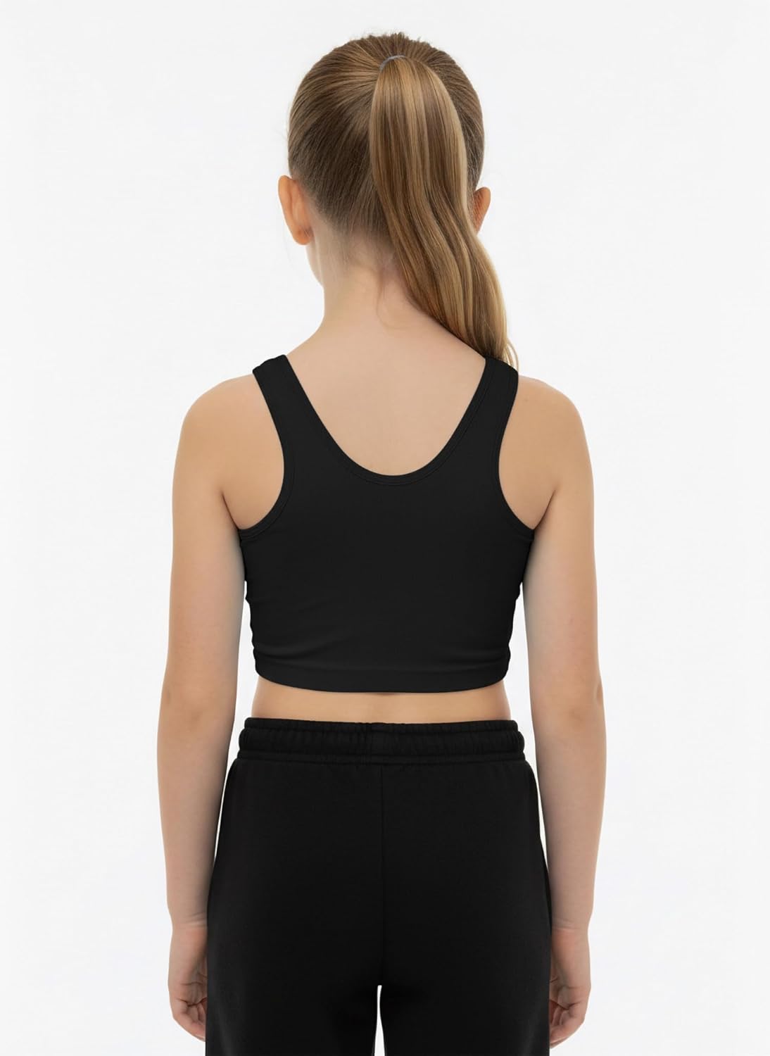 Kurve Premium Girls Seamless Supersoft Sleeveless Crop Tank Top - Stretchy Bra, UV UPF 50+ (Made in USA) - Image 5