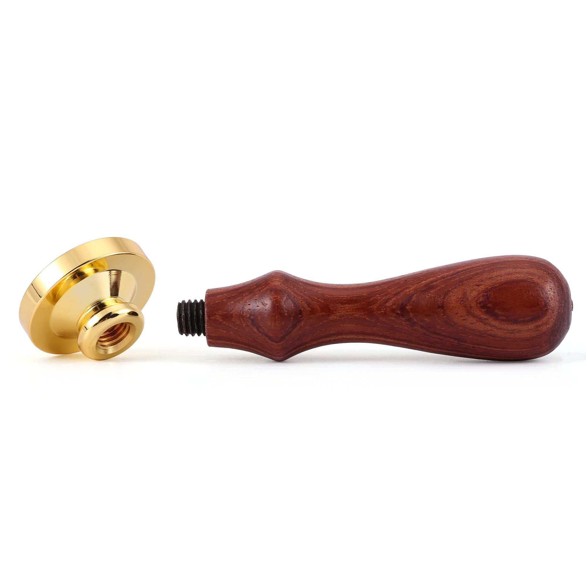 Yoption Juego de 6 sellos de cera, kit de sellos de sirena de cristal oceánico | Mango de madera con cabeza de latón para invitaciones de boda, sellos de sobre, papel de regalo, tarjeta de Navidad