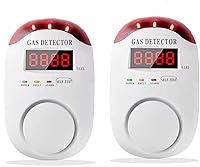 Vista 7 de Alarma de gas natural COLORWEL, detector de alarma de gas para el hogar, detector de gas propano, detectores de propano para el hogar, alarma
