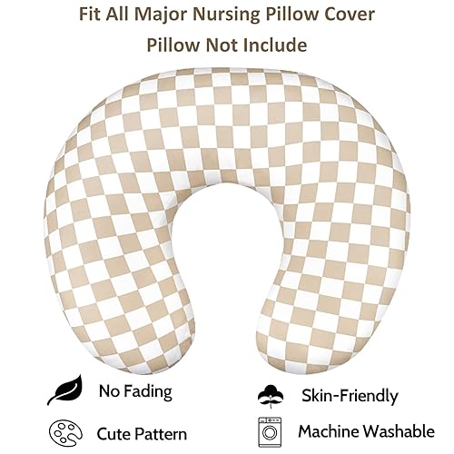 Miniatura 8 de DILIMI Funda de almohada de lactancia, funda elástica extraíble para almohadas de lactancia, funda ultra suave y cómoda para bebé niña y niño,