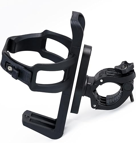 Lohca Soporte para botella de agua, soporte para botella de bicicleta de 360 y bicicleta eléctrica, vástago de manillar de bicicleta de montaña o