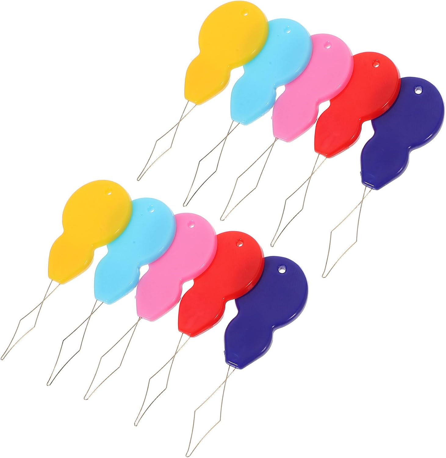 10pcs Plastic Wire Loop Needle Threader Tool for Hand Sewing