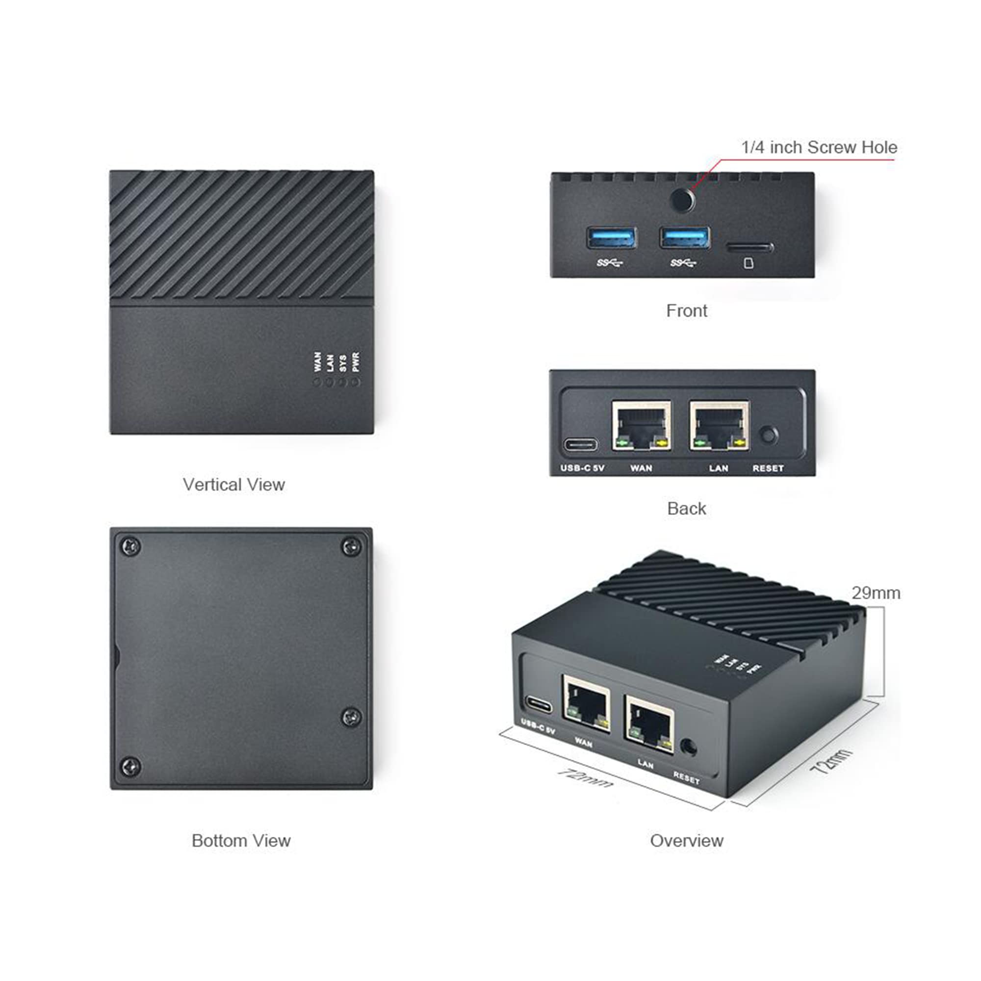 Amazon.com: Friendlyelec Nanopi R4S 4GB Dual Gbps Ethernet 