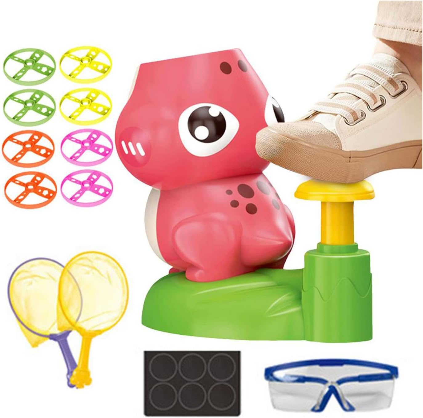 Uezeth Parachute Toy for Kids, Flying Saucer Toys Boomerangs, Saucer