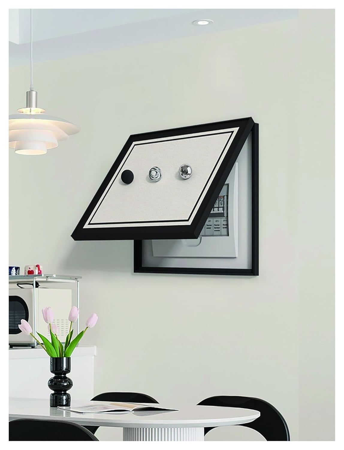 電気パネルカバー装飾ヒューズボックスカバーキャビネット隠蔽メーター電気メーターボックス装飾塗装穴なし回路ブレーカーシールドボックス(