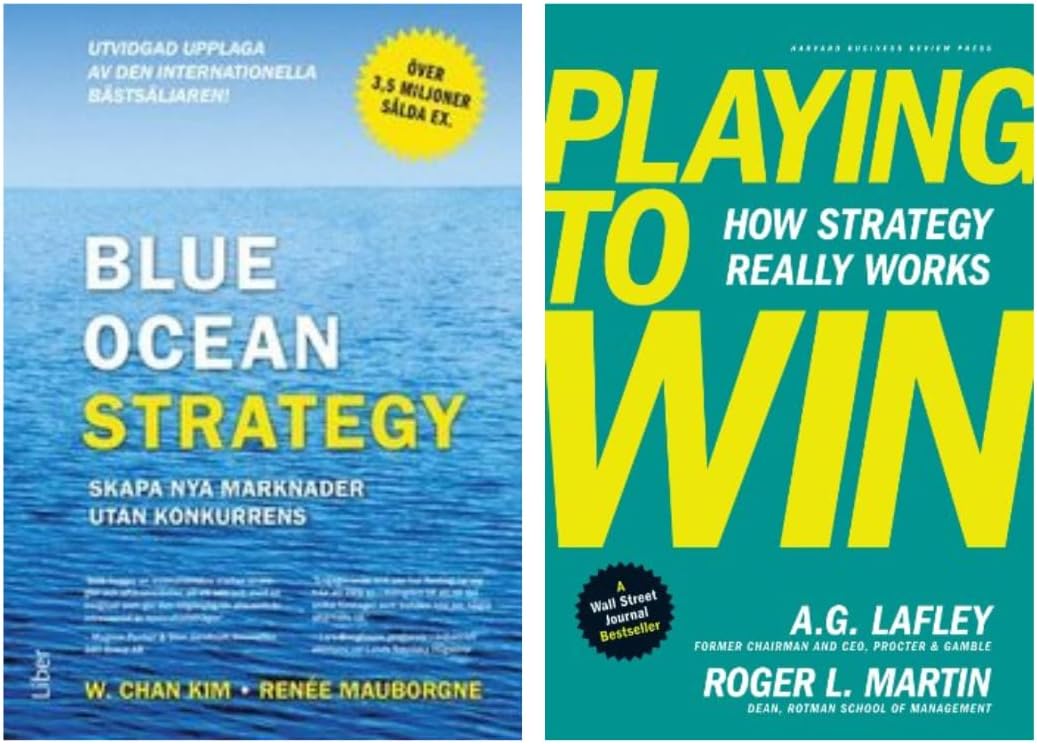 Blue Ocean Strategy, Expanded Edition + Playing to Win How Strategy Really Works ( Set Of 2 Books )