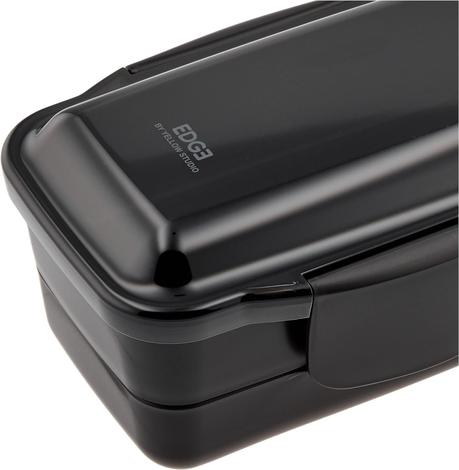 Yellow Studio 20EDGE Lunch Box, Dome, 28.4 fl oz (850 ml), Made in Japan, Black