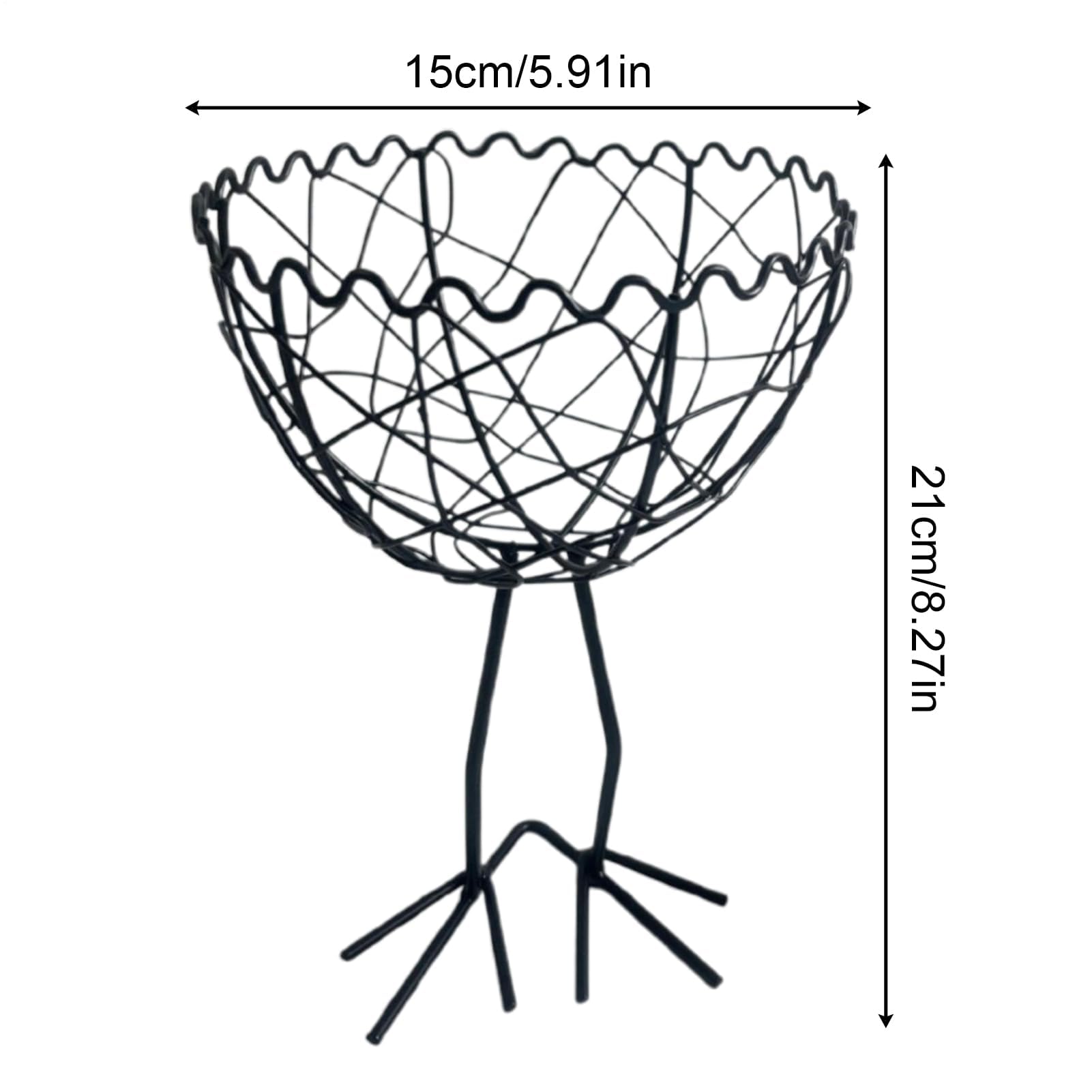 MRKU Cesta de Almacenamiento para Cocina, huevera, frutero para Comedor (Adultos)