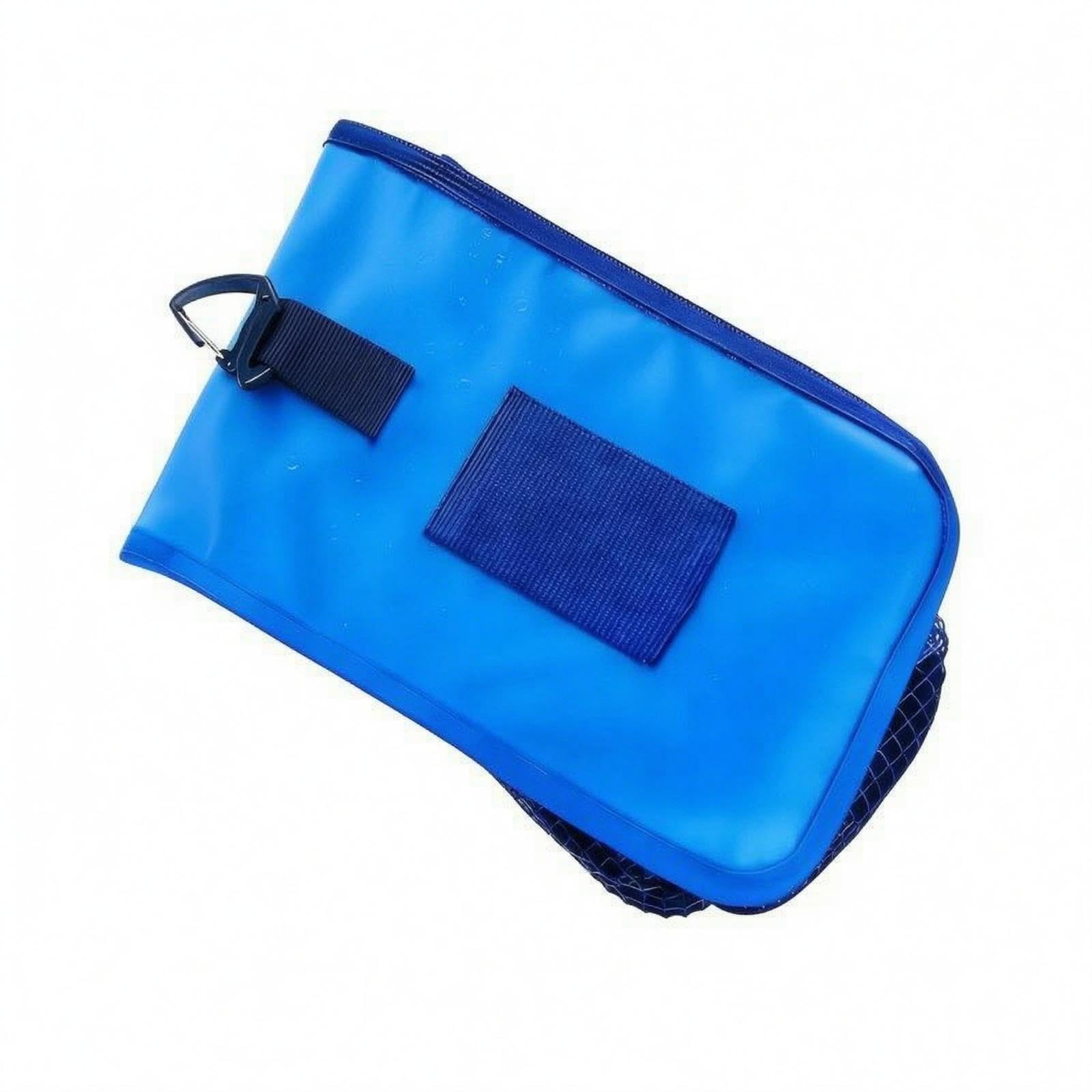 Diving Waist Bag Compact Diving Waist Mesh Waist-Side Clip Snorkeling Gear Pouch Blue-image-5