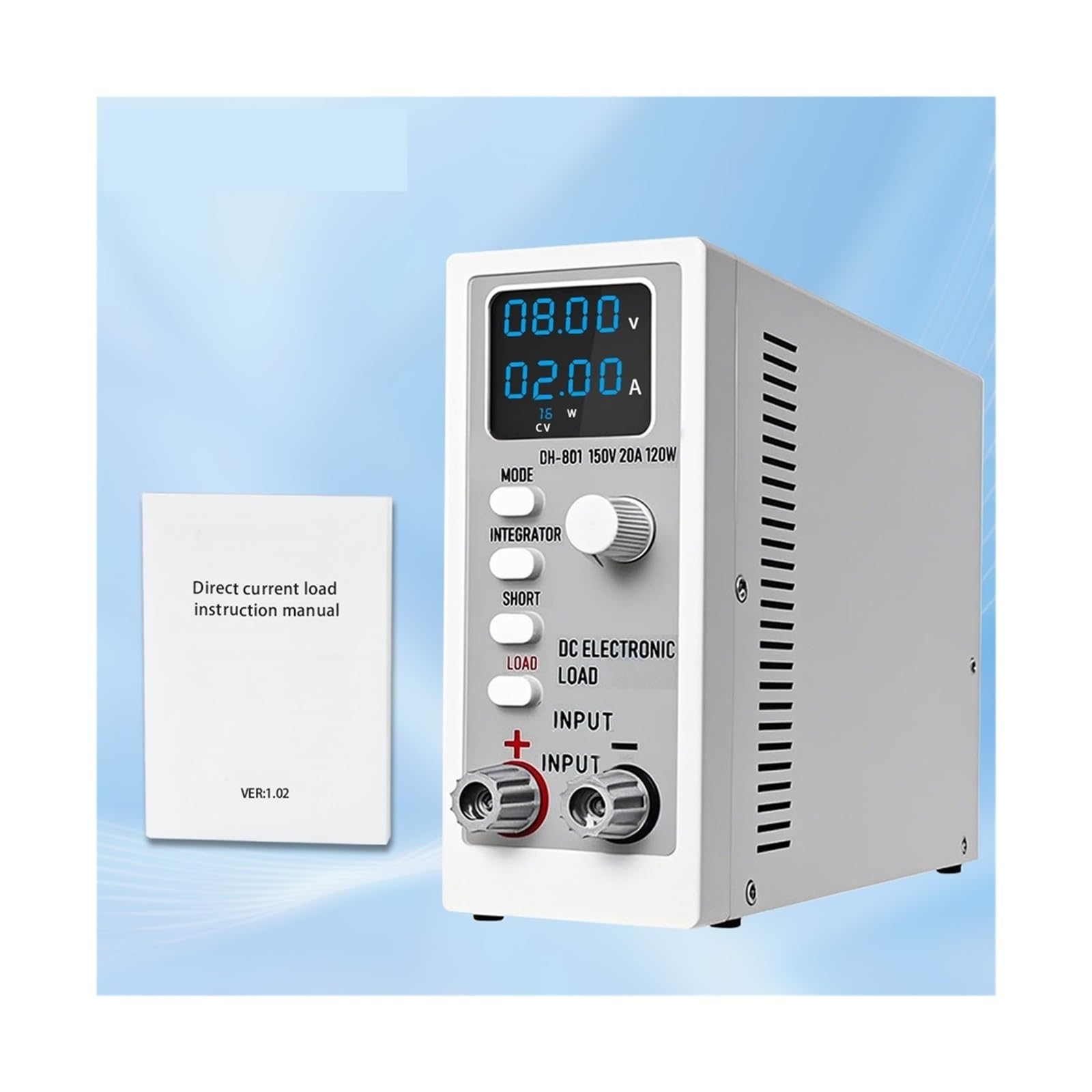 Elektroniczny kanał obciążenia DC 120 W 150 V 20 A cyfrowy tester pojemności akumulatora