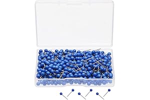 Tupalizy Thumb Tacks: Azure Mini Pins for Crafting Dreams and Securing Memories