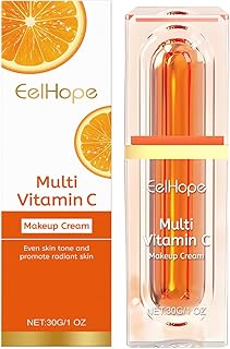 Crema de maquillaje multivitamina C, hidratan...