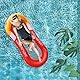 Efymosce Aufblasbares Wasser Pool Luftmatratze, Schwimmbett Wasserhängematte, Schwimmhängematte, Wasser Hängematte mit Luftpumpe für Swimmingpool Beach, Pool Spielzeug für Erwachsene und Kinder