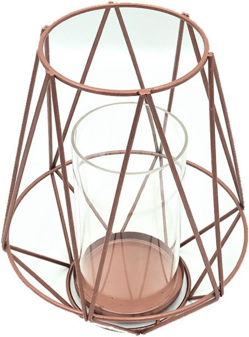 Iron Spray Painted Candle Holder