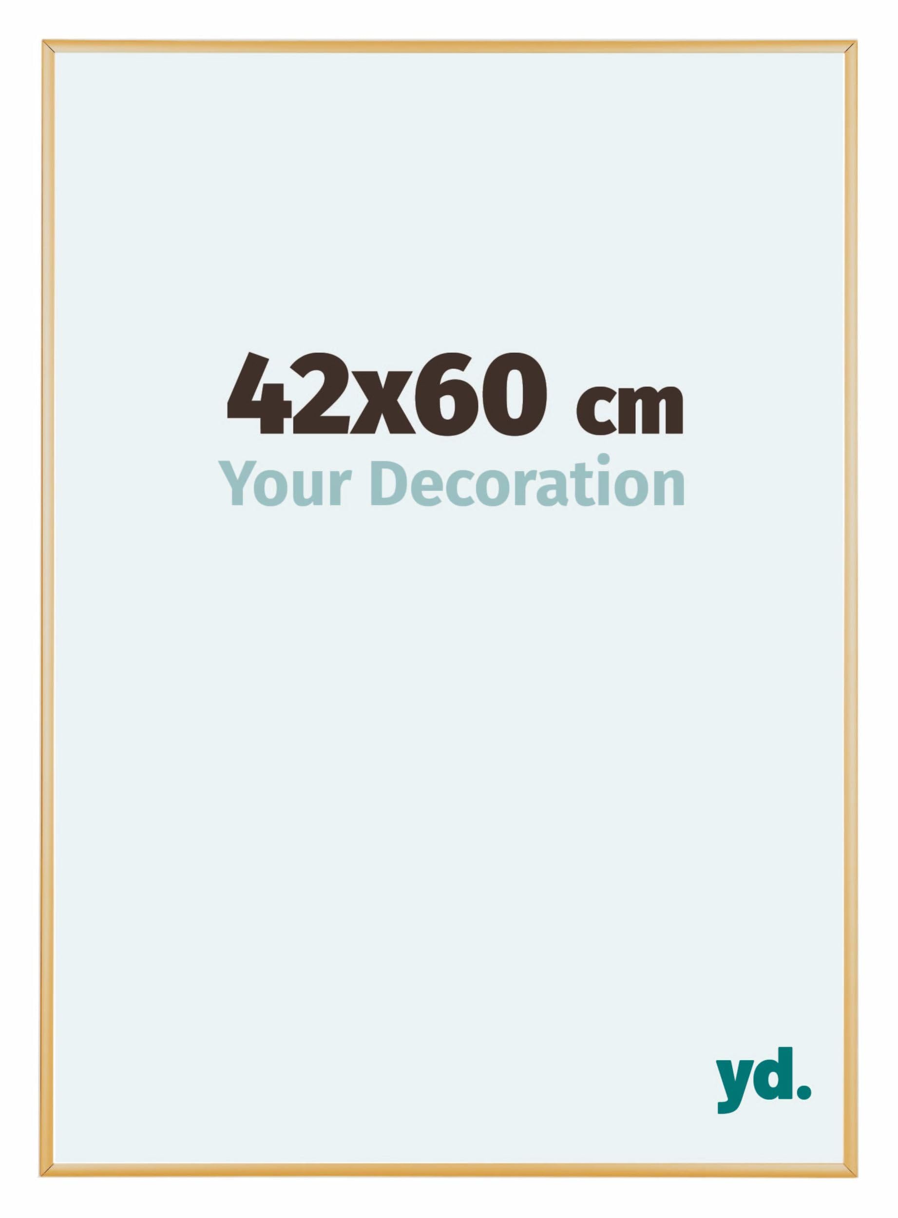 Your Decoration - Picture Frame 42x60 cm - Gold Vintage - Decorative Wall Frame in Aluminium with Antireflection - Frame 42x60 - Kent