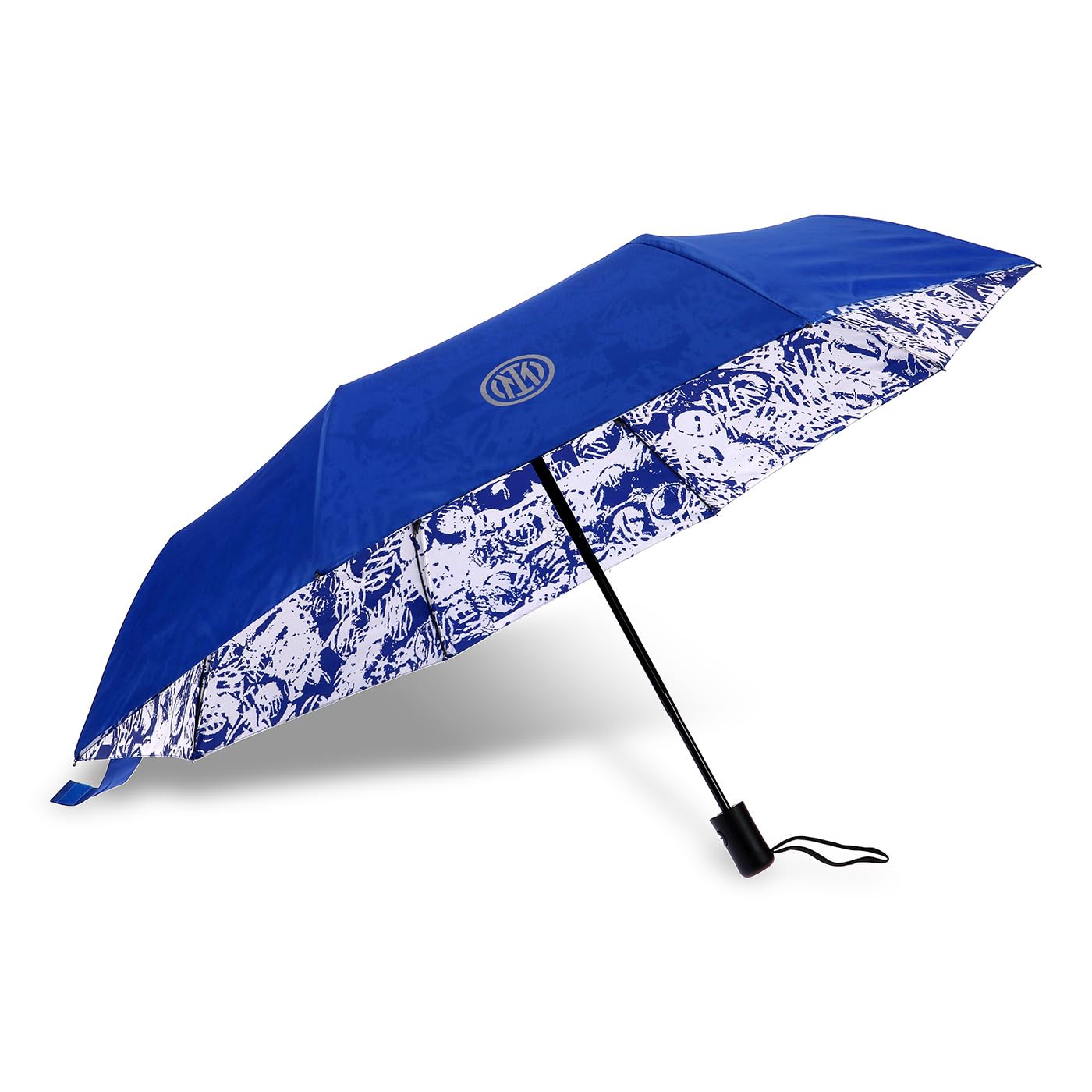 Inter FC Internazionale Milano S.p.A Hochwertiger Regenschirm, wasserdicht, für Fans von Nerazzurri, Motiv All Over – Offizielles Produkt