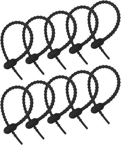 MECCANIXITY Paquete de 12 bridas de silicona reutilizables de 6 pulgadas para el hogar, oficina, cocina, organizador de bolsas de alimentos, gestión