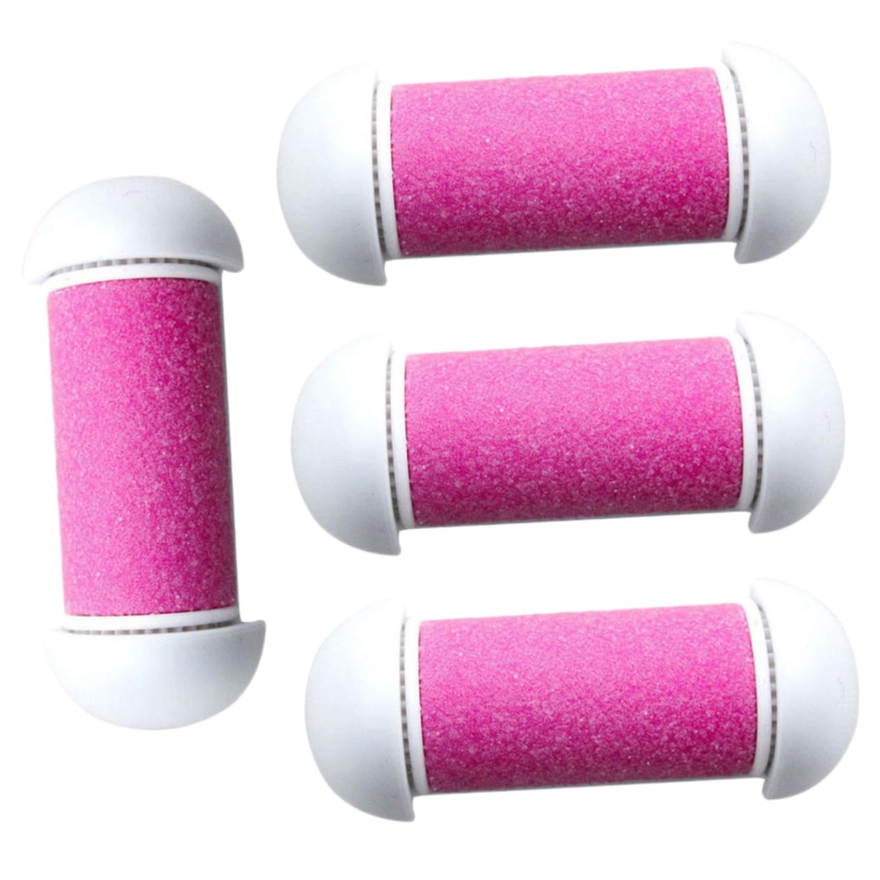 FRCOLOR 1 Set 4pcs Foot Grinder Accessories Pedi Refill Coarse Refill Roller Remover Machine Head Cracked Heel File Head Foot Scrubber Roller Head E Tool Nursing Supplies Plastic Spa