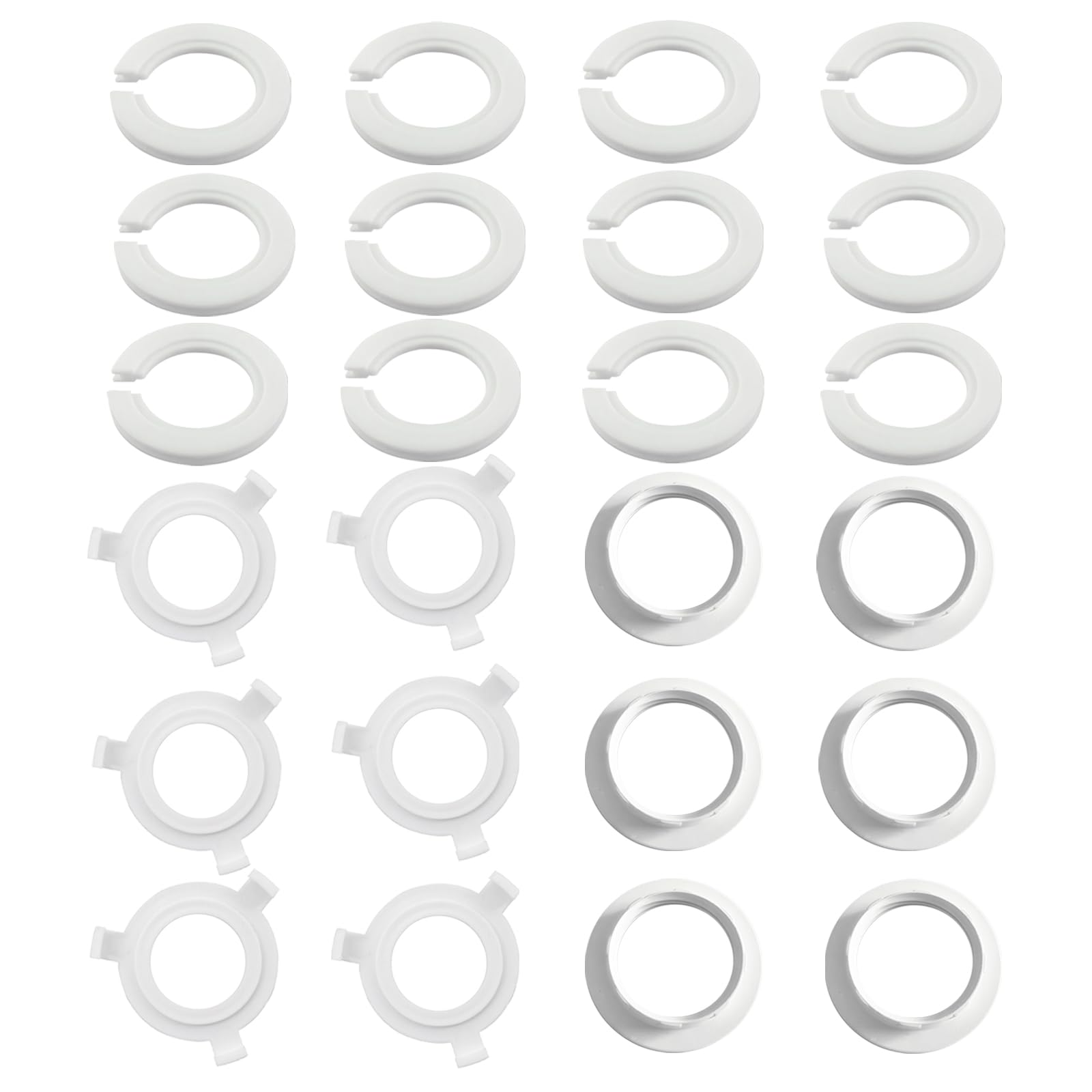 24 Pcs Lamp Shade Adapter Ring, E27 to E14 Lamp Shade Adapter Ring, Light Shades Reducer Rings for Lampshade Adaptor Replacement, Easy Fit Lamps Holder Converter