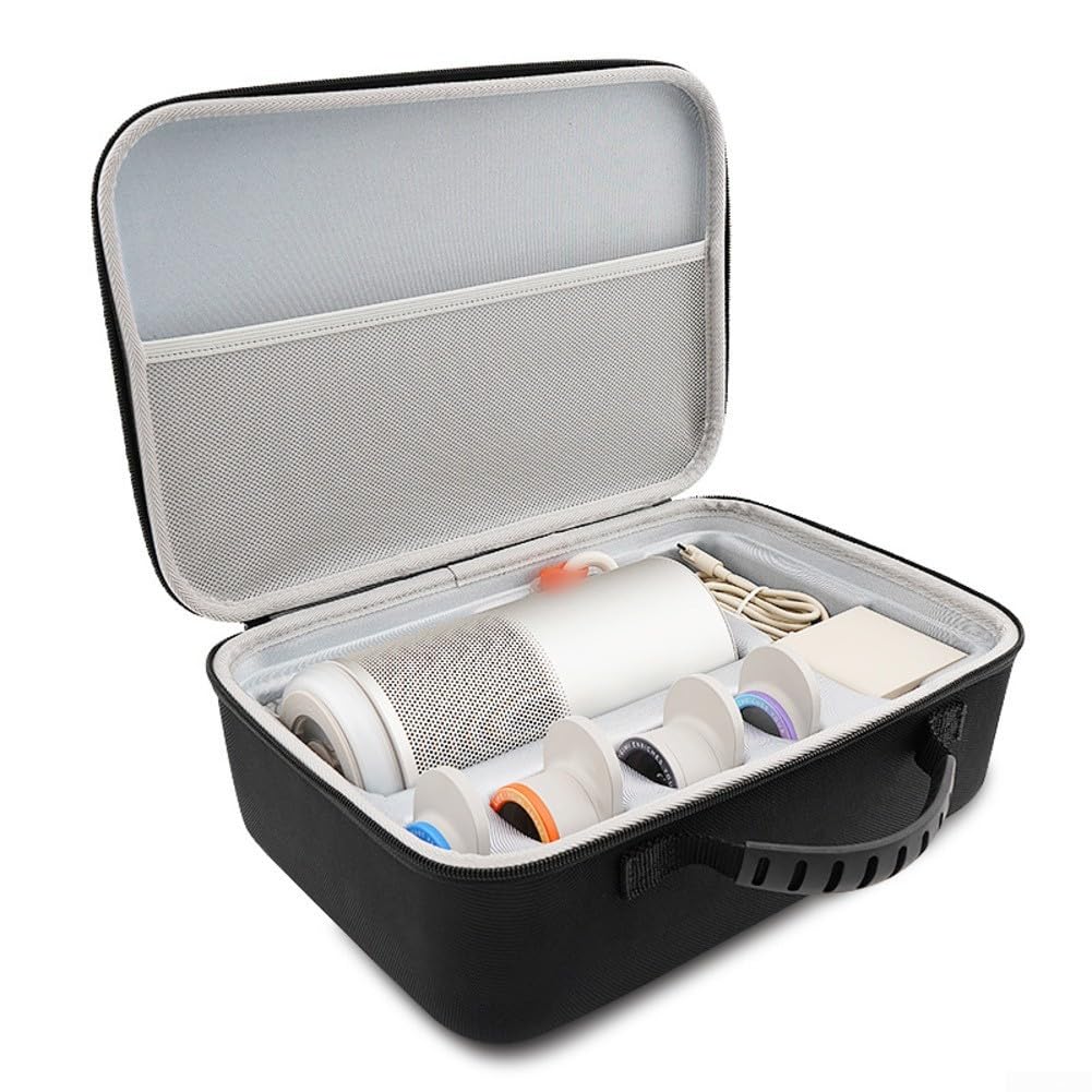 Hard Travel Case Tragetasche Für XGIMI MoGo 4 2025 Eva Schutz Transportkoffer Schwarz 33.5x23.5x11cm Mit Griff Projektor Zubehör(Black)