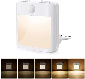 Ak ll  Hareket Sens rl  LED Gece Lambas  2700K Fi e Tak lan Hareket Sens rl  G  Ayarl  Led I k L001 [Enerji S n f  A]
