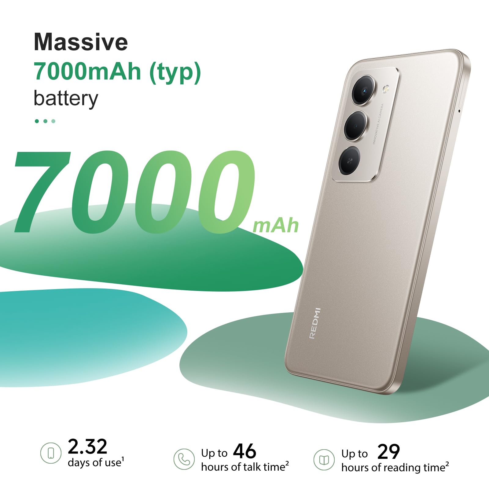XIAOMI Redmi 15 4G Smartphone | 8GB+256GB | Batteria 7000mAh | Display 6.9" FHD+ 144Hz | Snapdragon 685 | Fotocamera 50MP | Ricarica rapida da 33 W | Include Custodia Protettiva (Grigio)