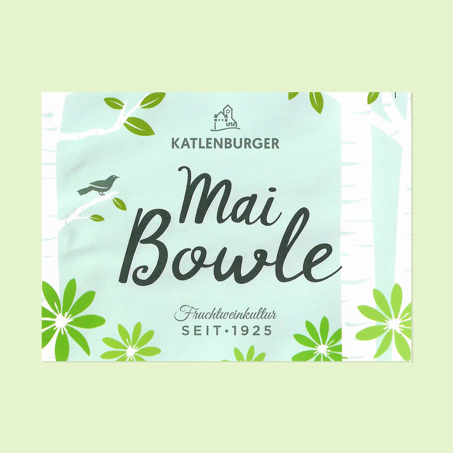 KATLENBURGER - Maibowle | Frische und spritzige Bowle aus hochwertigem Fruchtwein aus Deutschland. Geschmacksrichtung Waldmeister. Inhalt: 6x 1l mit 7% vol. (Packung mit 2)