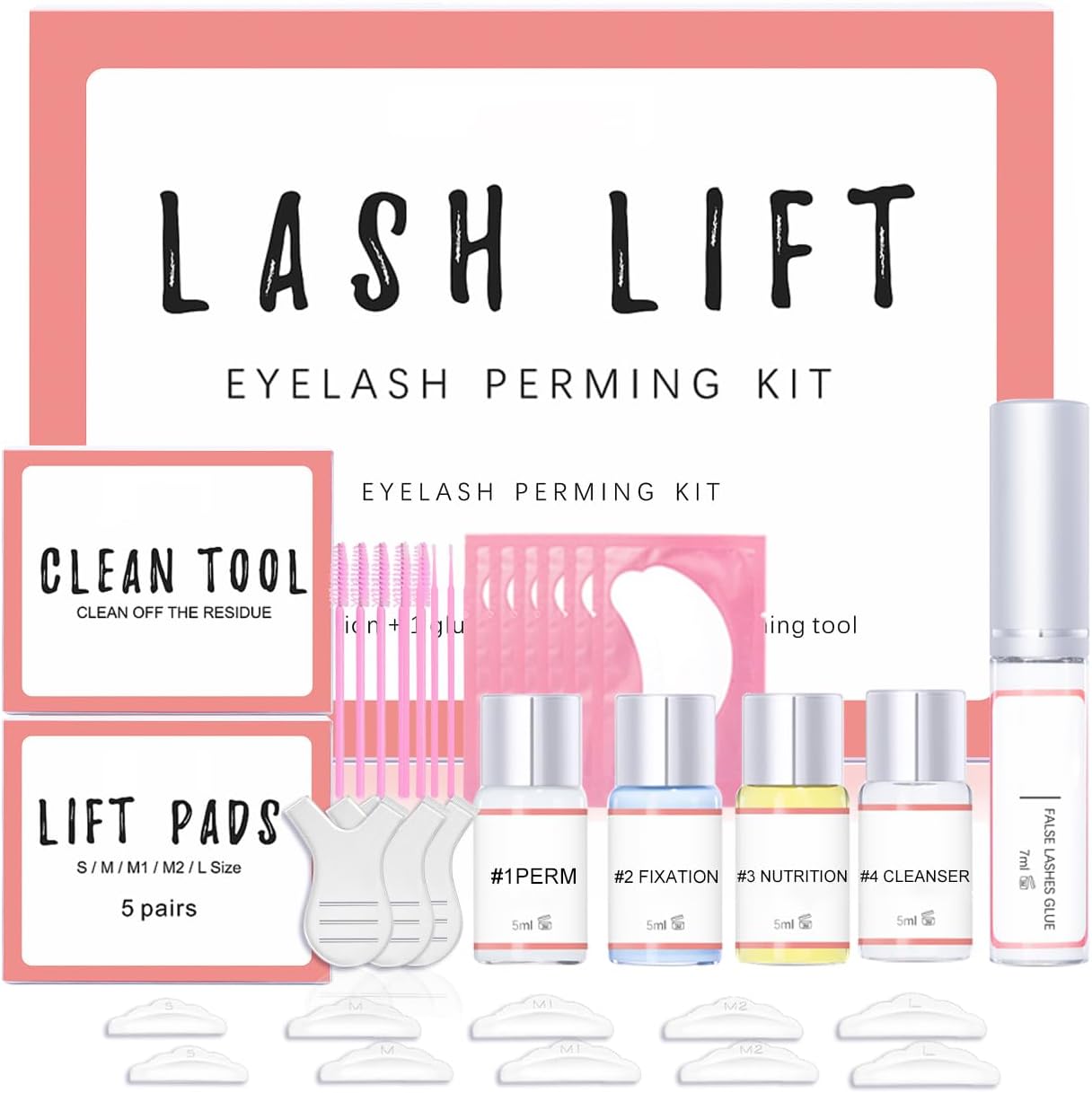 Lash Lift Kit, Missicee Glue Upgraded Version Eyelash Lift Kit All In