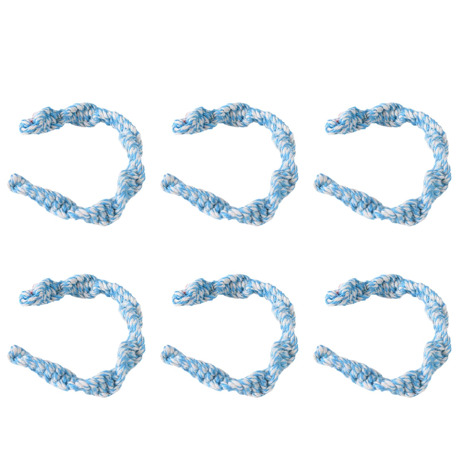 Jazuaiao Twist Rope Curtain Tiebacks Curtain Tieback Holder for Home and Drapery – 6Piece Set Fasteners Ties