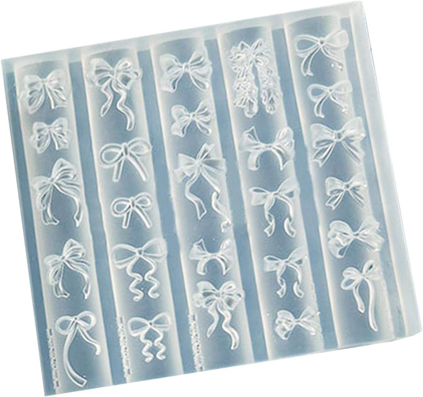 Multifuntional Nails Mold Styling Bowknot Theme Accessories Suitable for Accessories Enhancement Reusable Nail Decoration Silicone