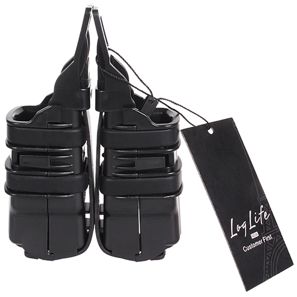 Tactical Magazine Pouch Bag Portable Small Nylon Bag Fast Mag for Pistol Polymer Black DE (bk)