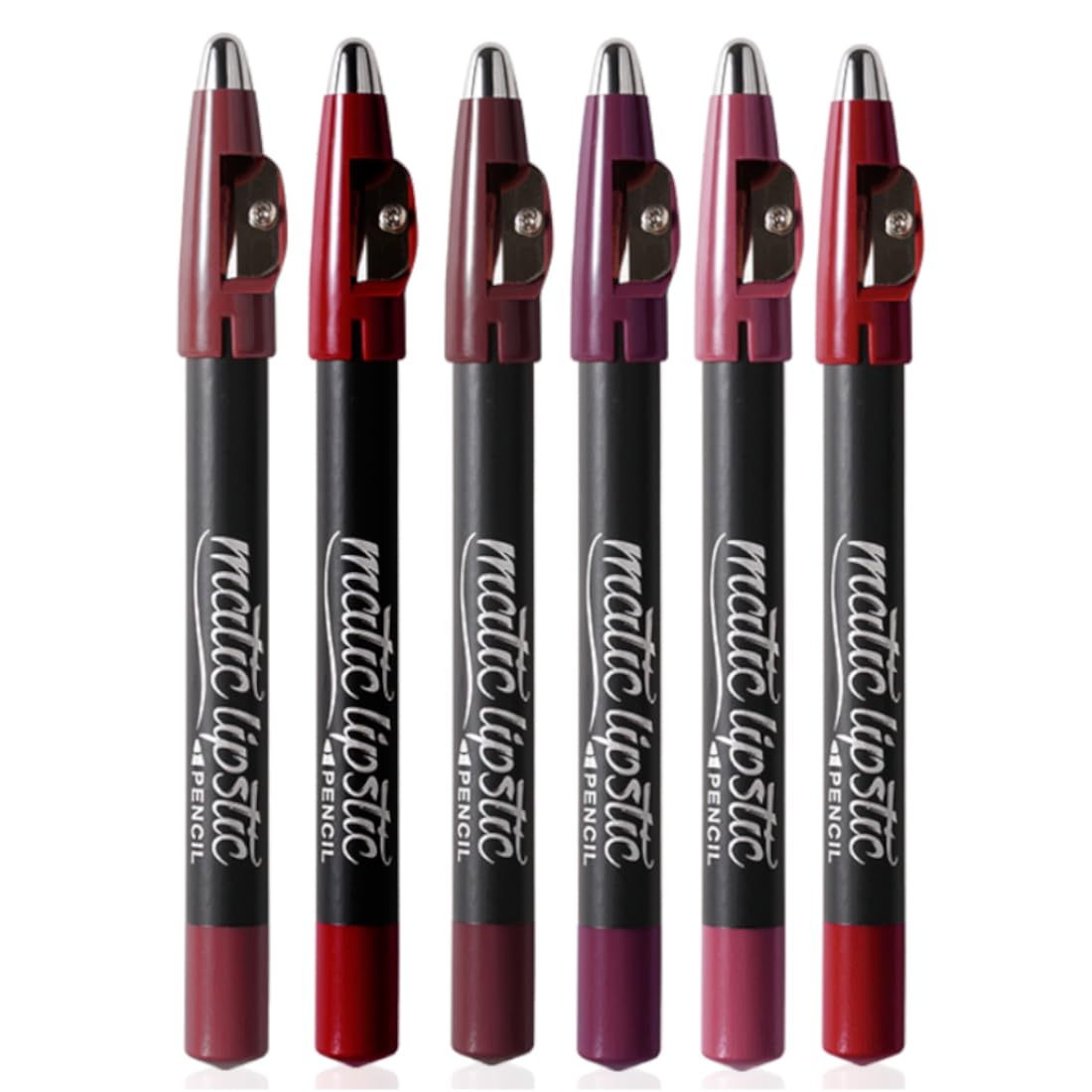 VARS LONDON 6 Color Matte Crayon Pencil Lipstick Combo Pack - Matte & Crayon Lipstick + Waterproof-image-11